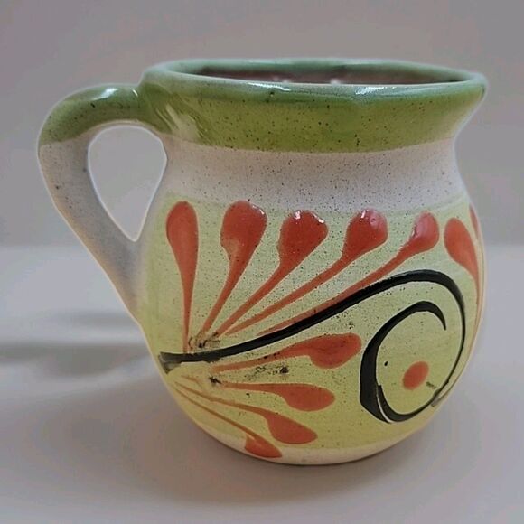 Unmarked Other - Studio Pottery Colorful Coffee Mug 4" High